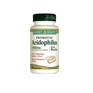 Nature's Bounty Probiotic Acidophilus & Pectin 100 Kapsül