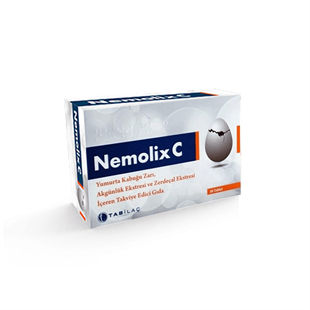Nemolix C3 Yumurta Kabuğu Zarı 30 Tablet
