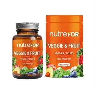 nutreFOR Veggie & Fruit 30 Kapsül