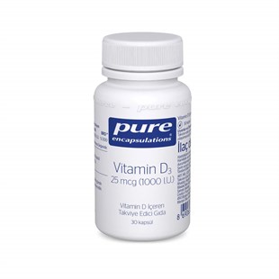 Pure Vitamin D3 1000 IU 30 Kapsül