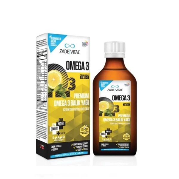 Zade Vital Premium Omega 3 Balık Yağı 200 ml