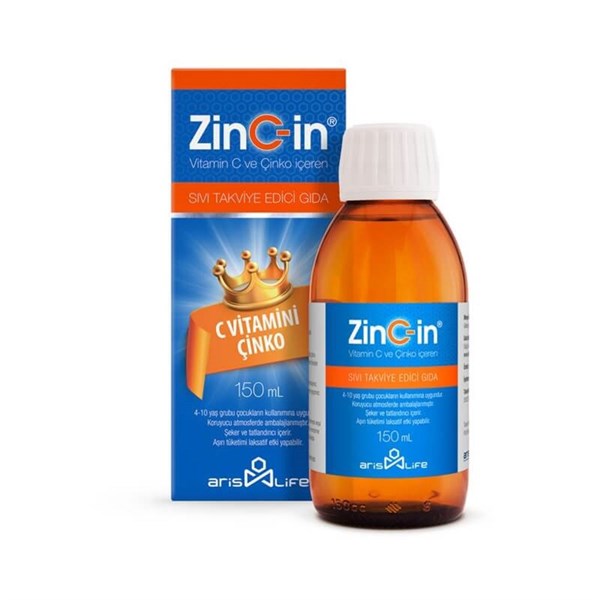 ZinC-in Vitamin C ve Çinko Şurup 150 ml