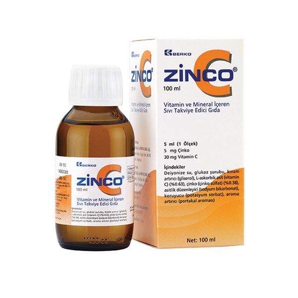 Zinco C Şurup 100 ml